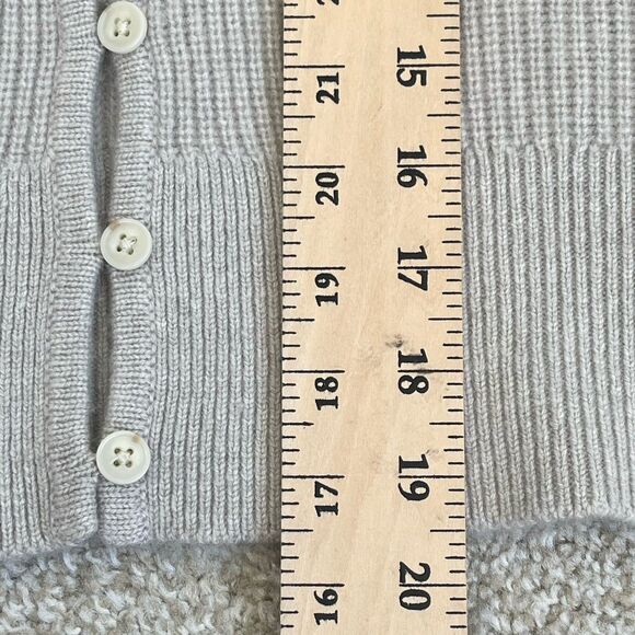 J. Crew Womens XS 100% Cashmere Puff Sleeves Cardigan Sweater Cozy Luxury Preppy - Picture 10 of 12